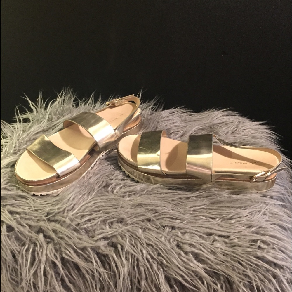 Metallic Zara Platform Sandals